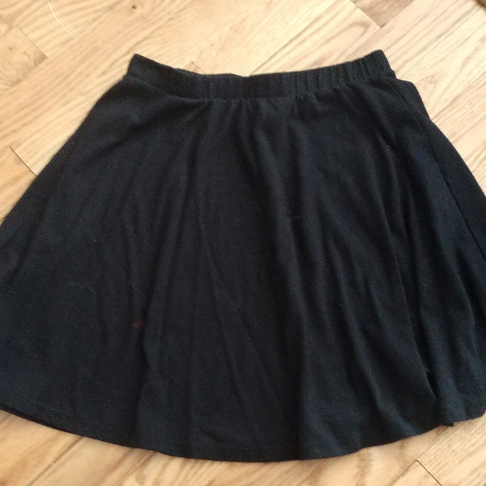 Short black skirt